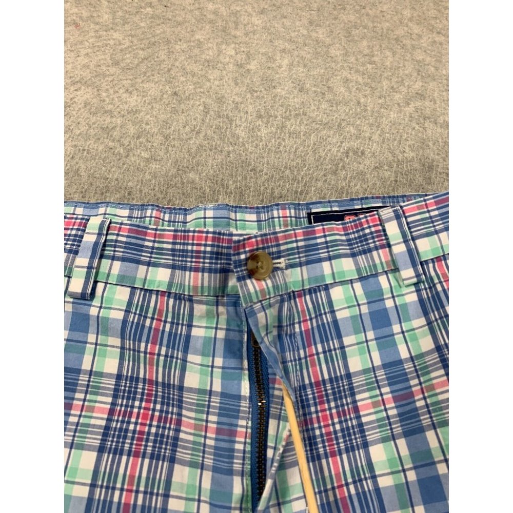Vineyard Vines100% Cotton Plaid Casual Pants (Boy's Size 18)‎ Blue - Picture 2 of 12